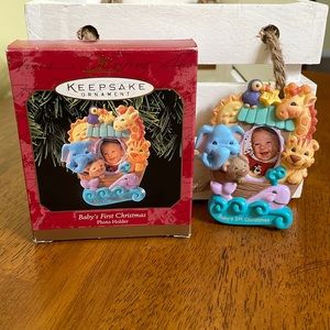 Hallmark Keepsake Ornament “Baby’s First Christmas” - Photo Holder - Dated 1999